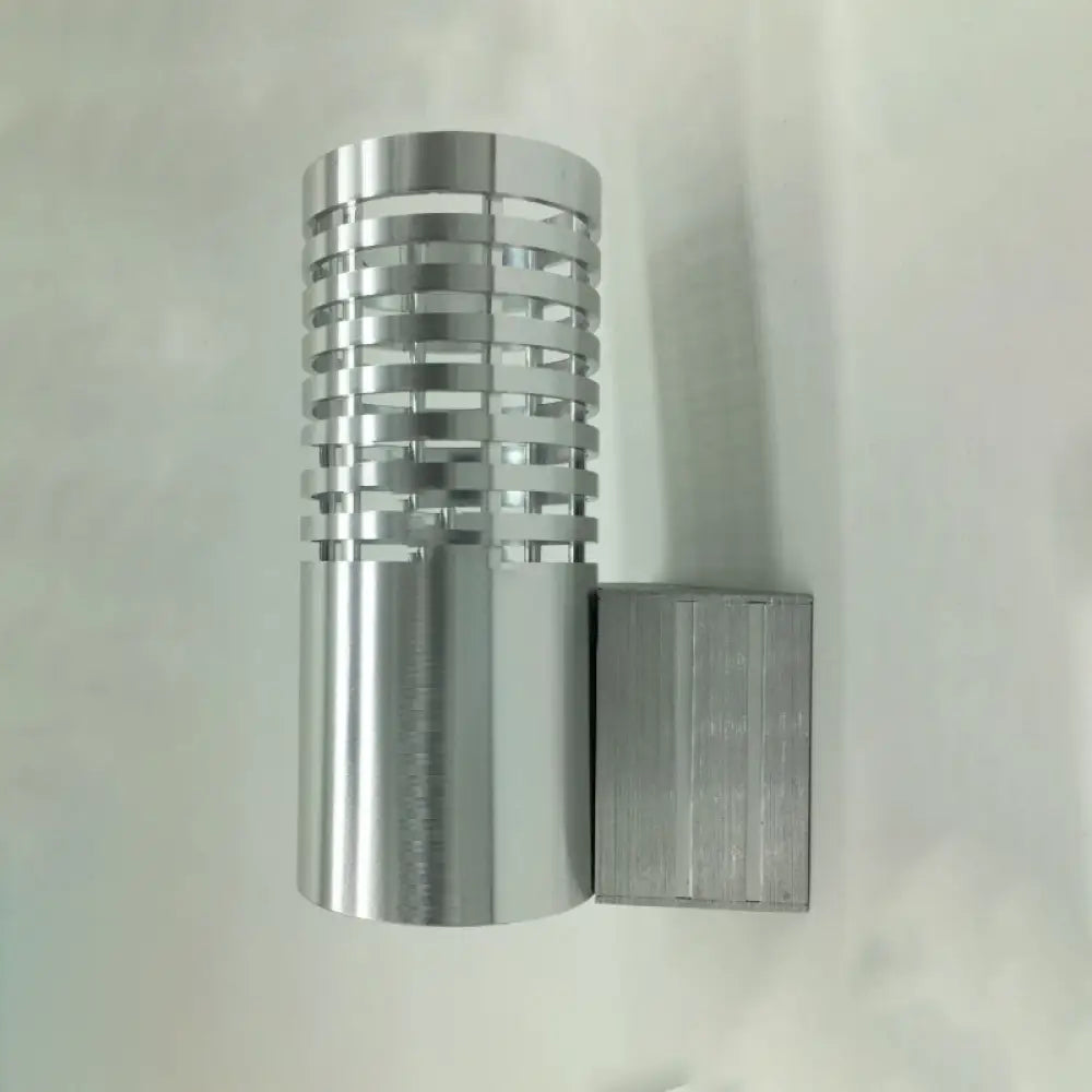 Modern Chrome Led Wall Lamp With Hollow Design And Warm/White Light / White Small