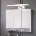 Modern Chrome Led Wall Vanity Light - Metallic Linear Mounted Lighting Warm/White / White
