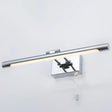 Modern Chrome Swingable Tube Vanity Light With Minimalist Led Acrylic Wall Sconce For Bath / 14
