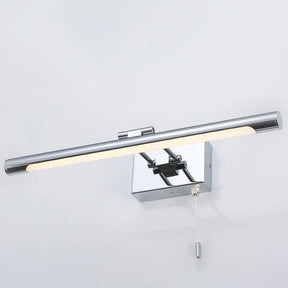 Modern Chrome Swingable Tube Vanity Light With Minimalist Led Acrylic Wall Sconce For Bath / 14