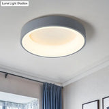 Modern Circle Ceiling Light: Acrylic Fixture For Bedroom Close-To-Ceiling Mount