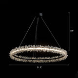 Modern Circle Chandelier With Led Suspension Light For Dining Room - Elegant Minimalistic Design
