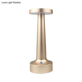 Modern Circle Dining Table Lamp - Waterproof Led Desk Light Metallic Finish In Black/Silver/Gold
