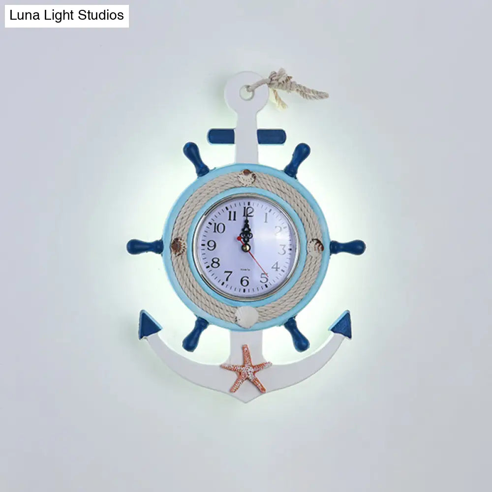 Modern Circle Led Wall Light For Kids Room - Metallic Mount Fixture