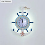 Modern Circle Led Wall Light For Kids Room - Metallic Mount Fixture