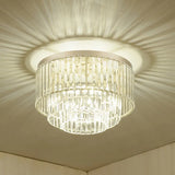 Modern Clear Crystal Flush Mount 4 /