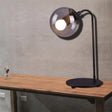 Modern Clear Glass Bedroom Reading Light With Ball Shade - One Bulb Task Lighting