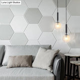 Modern Clear Prism Glass Pendant Light - 1 Head Hanging Lamp In Black/Brass