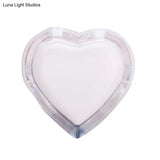 Modern Clear Wall Nightlight With Led Plug-In - Love Heart Plastic Shade