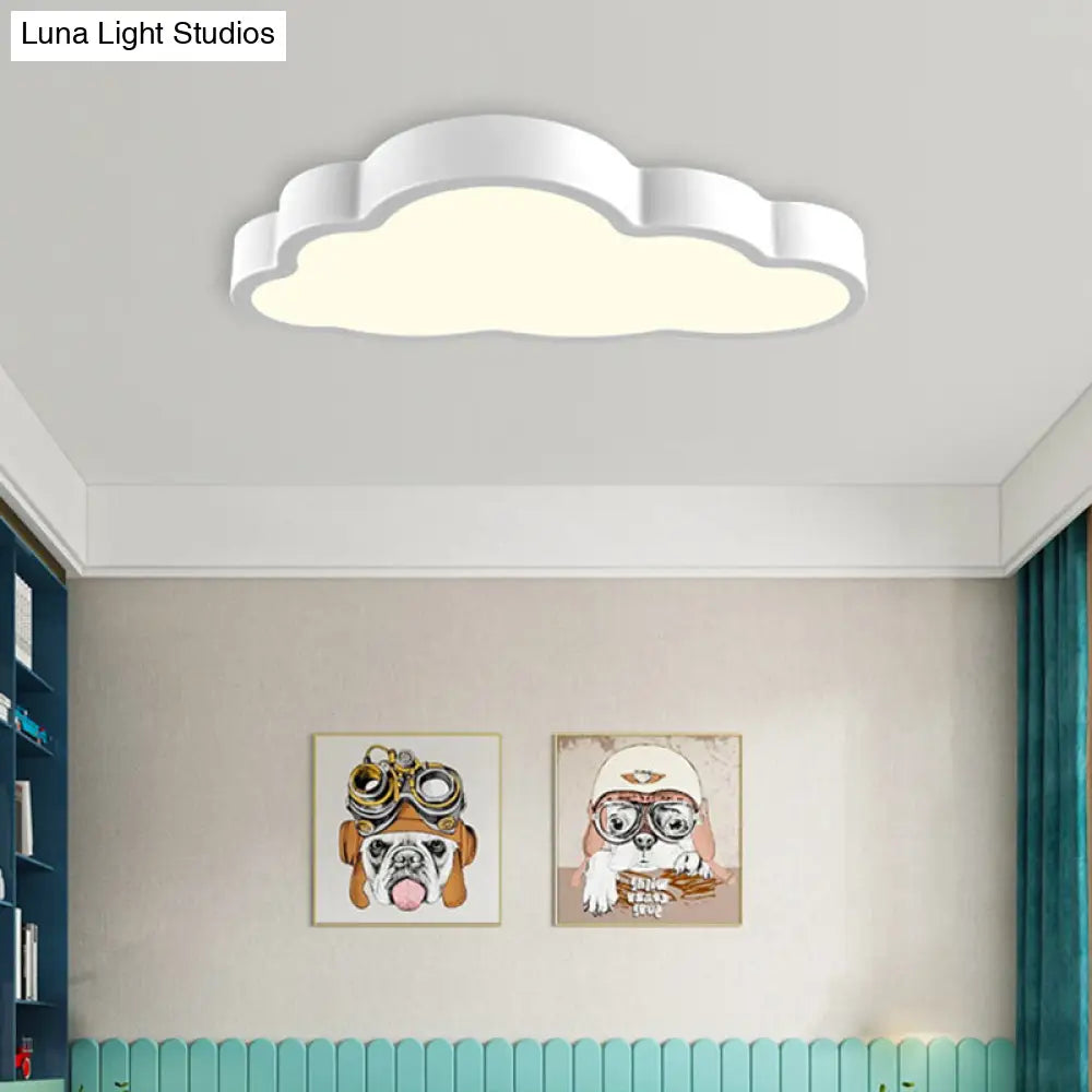 Modern Cloud Acrylic Led Flush Ceiling Light For Bedroom