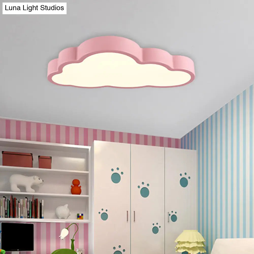 Modern Cloud Acrylic Led Flush Ceiling Light For Bedroom