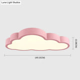 Modern Cloud Acrylic Led Flush Ceiling Light For Bedroom