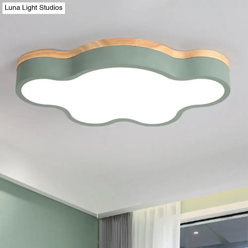 Modern Cloud Flush Mount Acrylic Ceiling Light For Bedroom