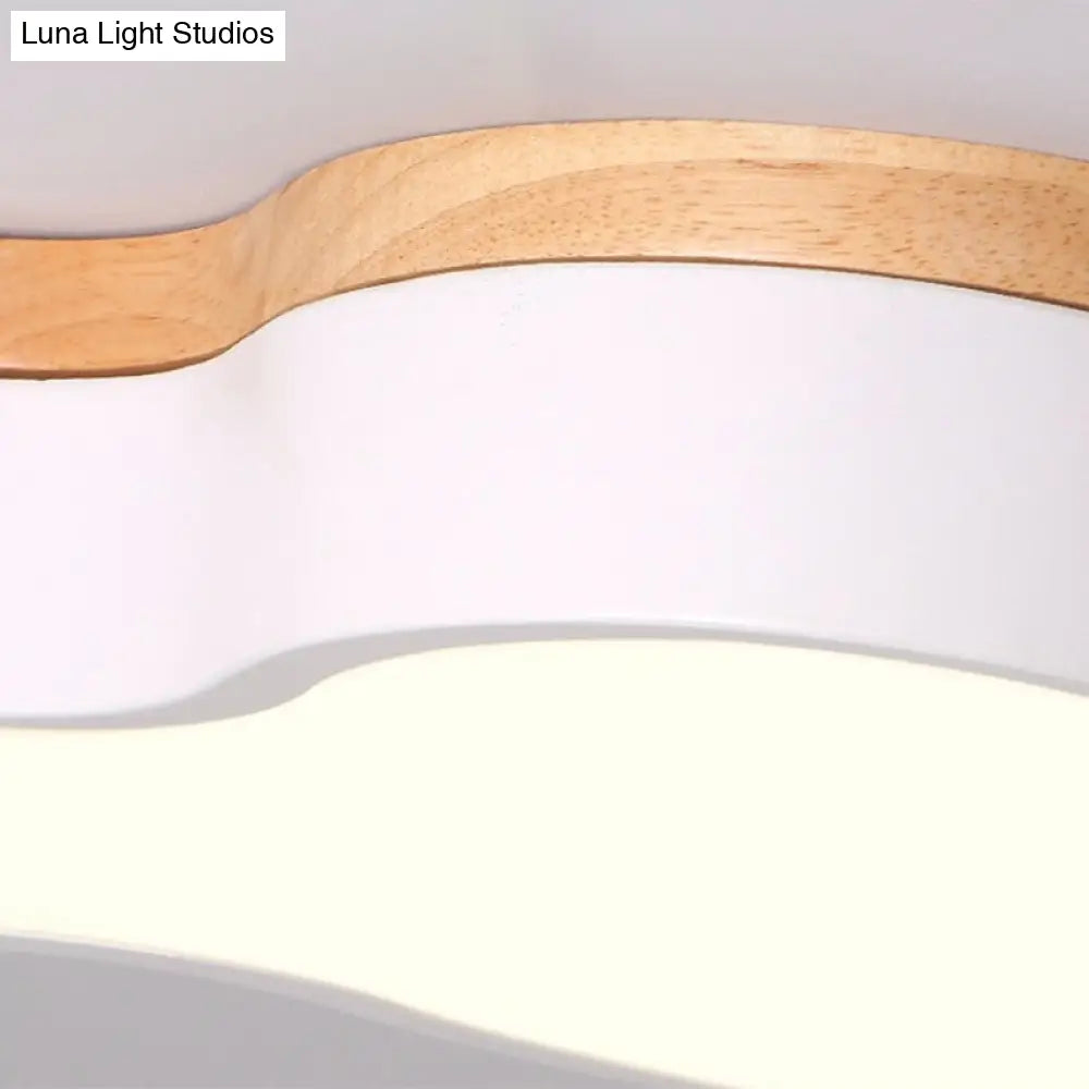 Modern Cloud Flush Mount Acrylic Ceiling Light For Bedroom