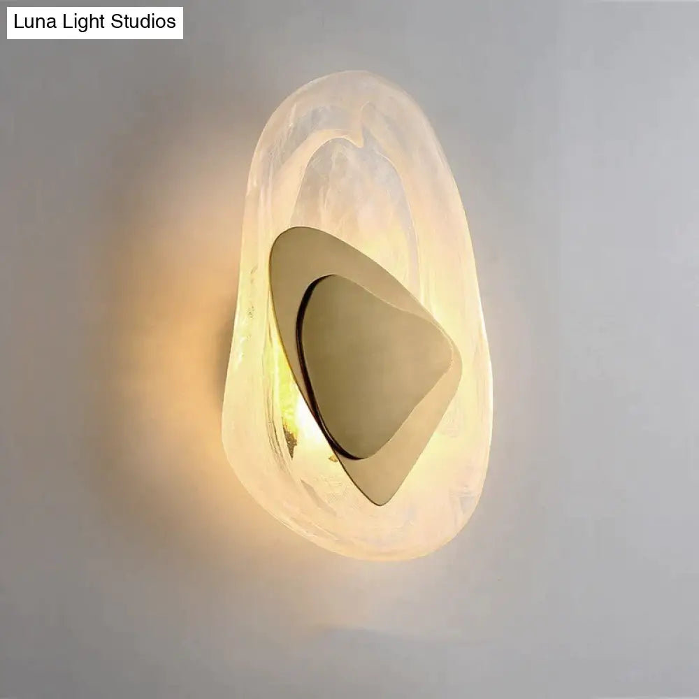 Modern Creative Minimalist Glass Wall Lamp for Study Room Bedroom Bedside Lighting Wall Light