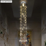 Modern Crystal Ball Flush Ceiling Light Fixture - Nickel Mount With 1