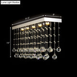 Modern Crystal Ball Flush Mount Ceiling Light With 4 Lights For Dining Room - Silver Available In 3