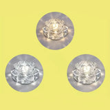 Modern Crystal Clear Led Flushmount Ceiling Light For Living Room / 3W Third Gear