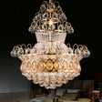 Modern Crystal Gold Chandelier Ceiling Light Fixture - 10 Lights Bedroom