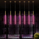 Modern Crystal Hanging Pendant Light - 1-Light Gold Ceiling Lamp For Bars Warm/White/Purple / Purple