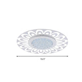 Modern Crystal Led Flush Mount Lighting In Multiple Light Options Various Sizes Available