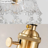 Modern Crystal Pendant Light With Stylish Domed Shade - Clear Glass Hanging Lamp For Restaurants