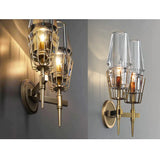 Modern Crystal Wall Lights Personality Villa Hotel Copper Lamps