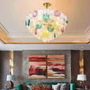 Modern Cut Crystal Conical Chandelier - 12 Bulbs Wide Brass Suspension Pendant Light / 20.5’