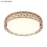 Modern Cylindrical Crystal Led Ceiling Light With Remote Dimming And Color Changing - Perfect For