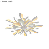 Modern Dandelion Flush Mount Light - Acrylic Ceiling Fixture With 3/5/9 Lights For Living Room In