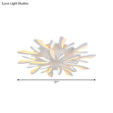 Modern Dandelion Flush Mount Light - Acrylic Ceiling Fixture With 3/5/9 Lights For Living Room In