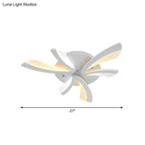 Modern Dandelion Flush Mount Light - Acrylic Ceiling Fixture With 3/5/9 Lights For Living Room In
