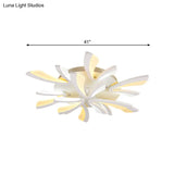 Modern Dandelion Flush Mount Light - Acrylic Ceiling Fixture With 3/5/9 Lights For Living Room In
