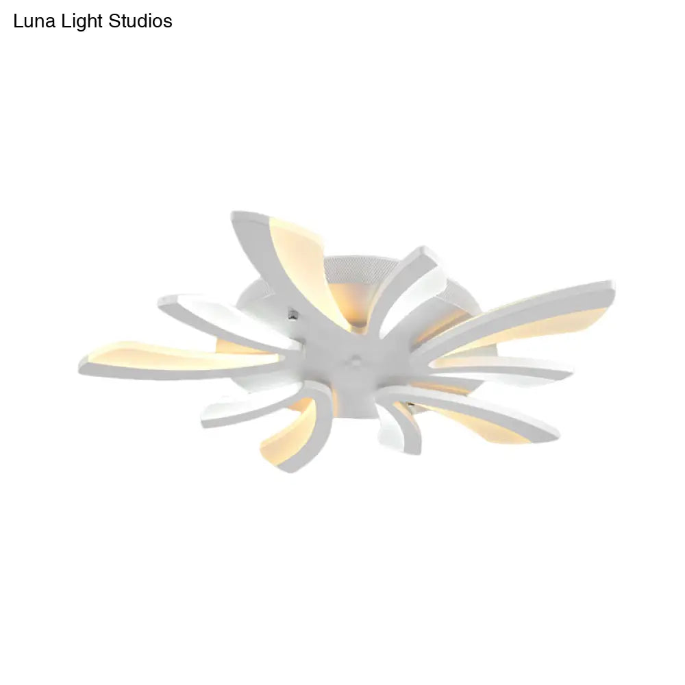 Modern Dandelion Flush Mount Light - Acrylic Ceiling Fixture With 3/5/9 Lights For Living Room In