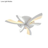 Modern Dandelion Flush Mount Light - Acrylic Ceiling Fixture With 3/5/9 Lights For Living Room In