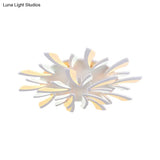 Modern Dandelion Flush Mount Light - Acrylic Ceiling Fixture With 3/5/9 Lights For Living Room In
