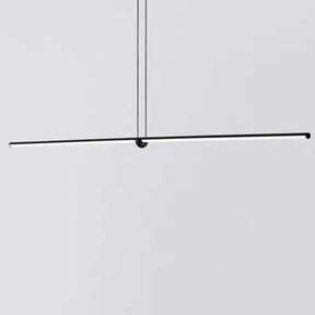 Modern Designer Line Art Pendant Ceiling Light With Led Island Lighting For Dining Room Black