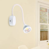 Modern Dome Aluminum Led Wall Sconce Light With Adjustable Warm/White Lighting - Switch Optional