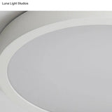 Modern Drum Flush Mount Light With Wood And Acrylic Shade For Kids Bedroom