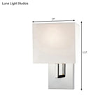 Modern Fabric Drum Wall Mount 1 Light Sconce In Black/White