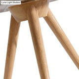 Modern Fabric Led Book Light With Cylinder Shape And Wooden Tripod Stand