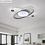 Modern Flush Mount Ceiling Light: White Led Acrylic Fixture For Living Room With Warm/White Lighting