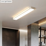 Modern Flush Mount Led Ceiling Light With Acrylic Diffuser - White/Warm 19’/23’/31’ Wide