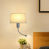 Modern Flush Wall Sconce With Half-Empire Shade - 1 Head Bedroom Spotlight Lamp For Reading