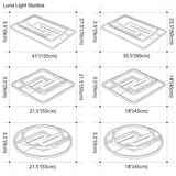 Modern Geometric Flush Mount Ceiling Light For Living Room