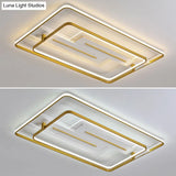 Modern Geometric Flush Mount Ceiling Light For Living Room