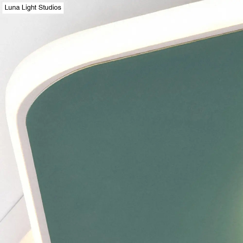 Modern Geometric Flush Nordic Metal & Acrylic Integrated Led Ceiling Light