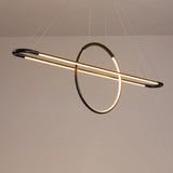 Modern Geometric Island Pendant Light Fixture With Led Metal Ceiling Dining Room Artistic Lighting