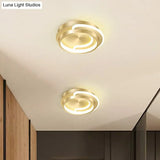 Modern Geometric Led Ceiling Light Fixture For Hallway - Minimalist Acrylic Design