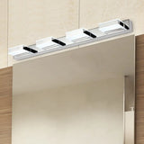 Modern Geometric Led Vanity Wall Light In Nickel Finish - Contemporary Metal Lighting 4 / White